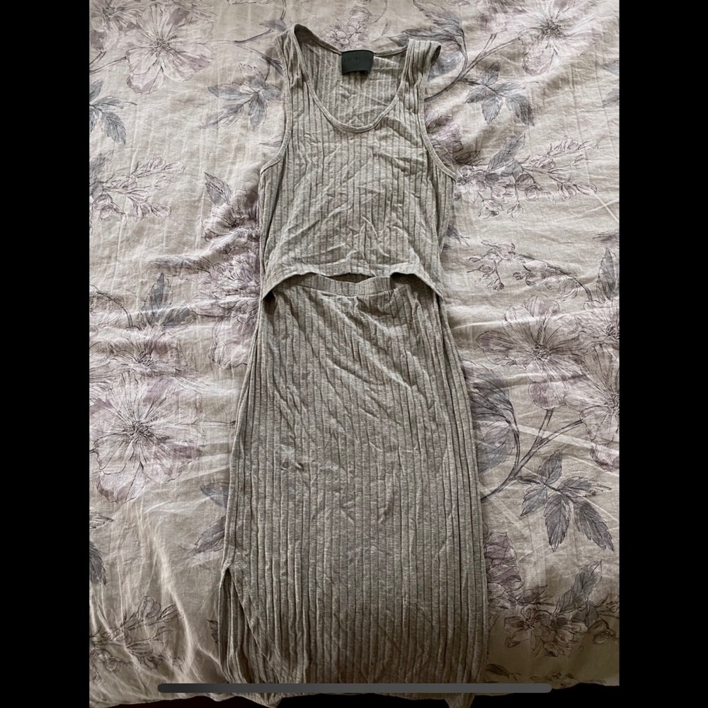 ribbed gray Nightwalker dress